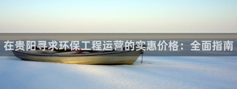 彩名堂安卓客户端官网：在贵阳寻求环保工程运营的实惠价格：全面指南